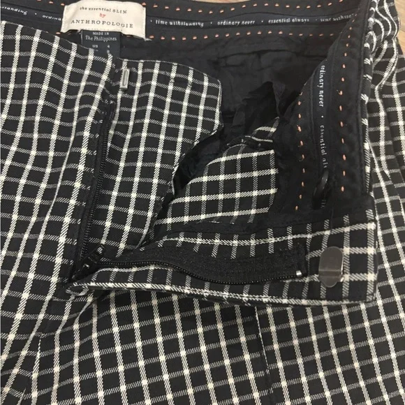 Anthropologie Black and White Essential Slim. XS - Picture 5 of 9